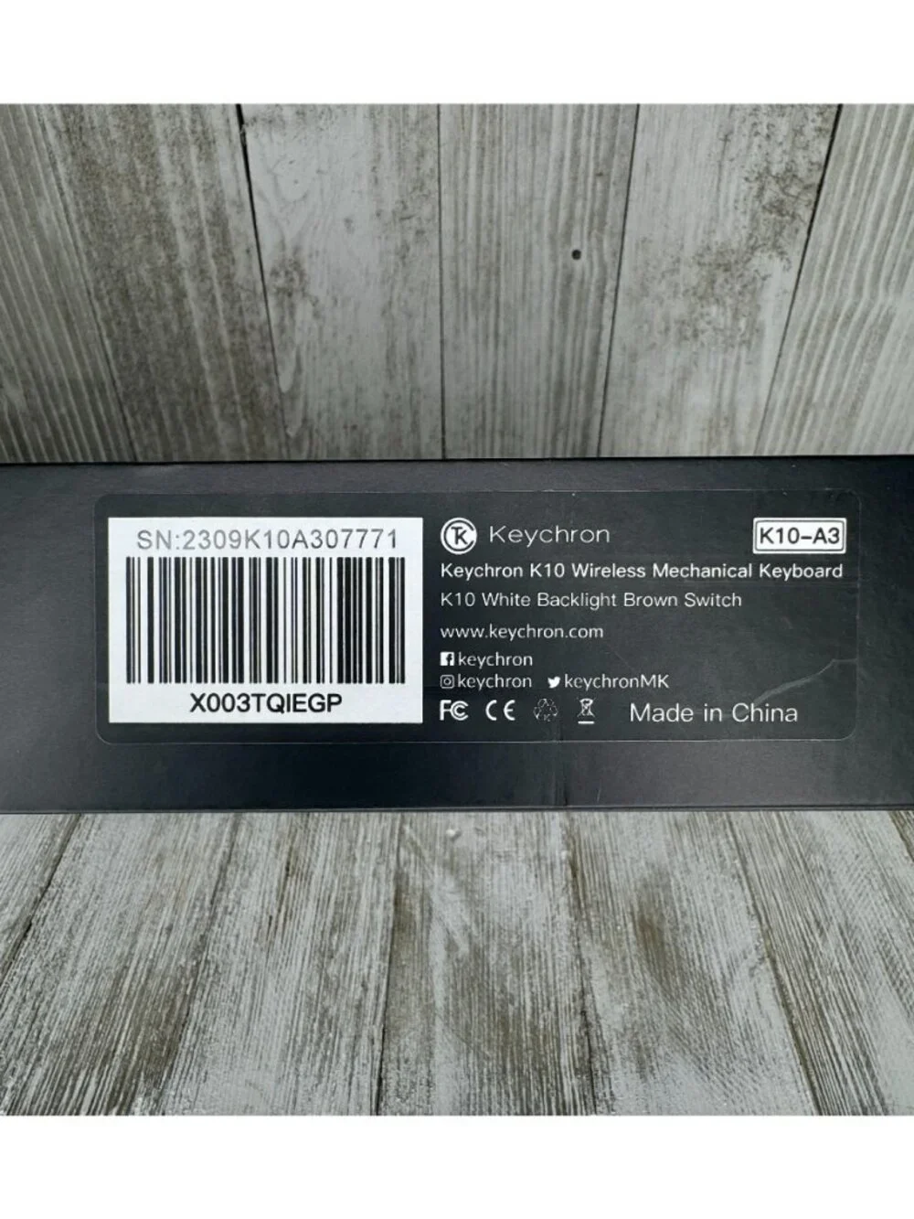 Keychron K10 Full-Size Wireless Mechanical Keyboard